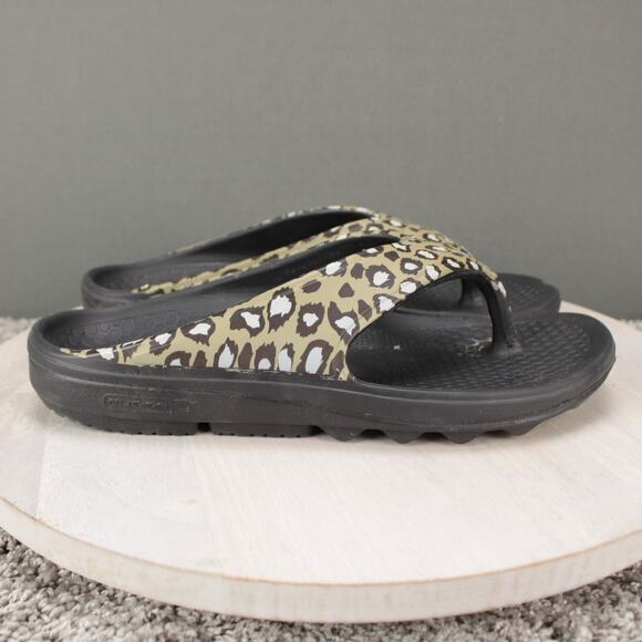 Spenco Shoes - Spenco Fusion 2 Comfort Sandals Womens 11 Black Leopard Orthotic